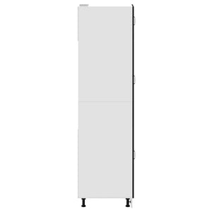 Armadio da Cucina Kalmar Nero in Legno Multistrato 853628