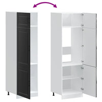 vidaXL Armadio da Cucina Kalmar Nero in Legno Multistrato