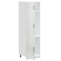 Armadio da Cucina Kalmar Bianco Lucido in Legno Multistrato 853629