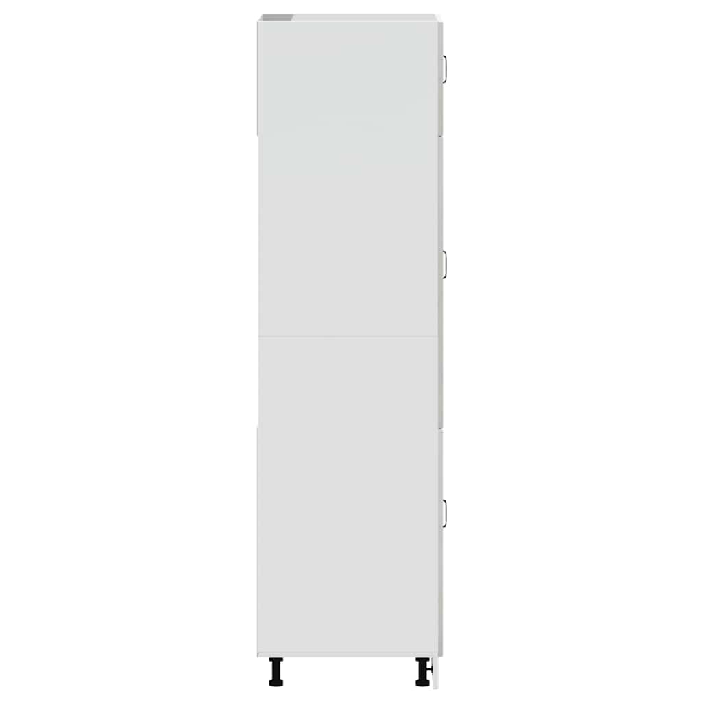 Armadio da Cucina Kalmar Grigio Cemento in Legno Multistrato 853631