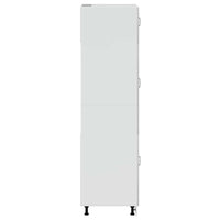 Armadio da Cucina-Credenza da Cucina Kalmar Grigio Cemento in Legno Multistrato