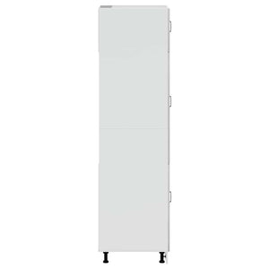 Armadio da Cucina-Credenza da Cucina Kalmar Grigio Cemento in Legno Multistrato