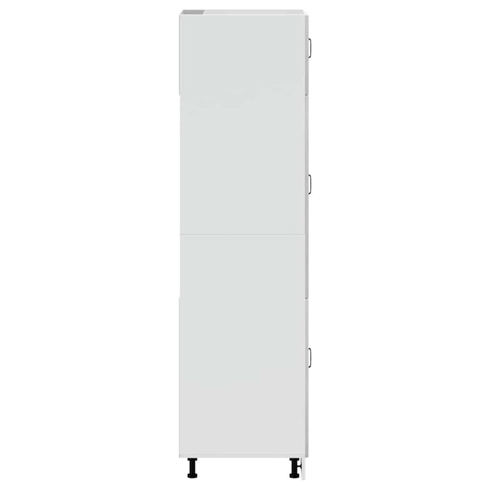 Armadio da Cucina-Credenza da Cucina Kalmar Grigio Cemento in Legno Multistrato