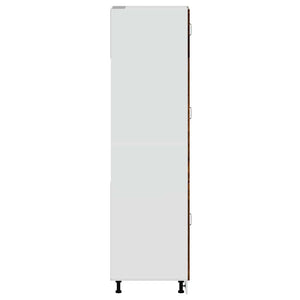 Armadio da Cucina-Credenza da Cucina Kalmar Rovere Fumo in Legno Multistrato