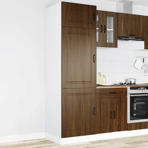 vidaXL Armadio da Cucina Kalmar Rovere Marrone in Legno Multistrato