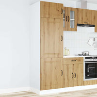 Armadio da Cucina-Credenza da Cucina Kalmar Rovere Artigianale Legno Multistrato