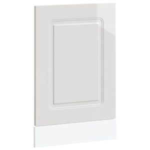 vidaXL Pannello Lavastoviglie Kalmar Bianco Lucido 45x1,5x67 cm