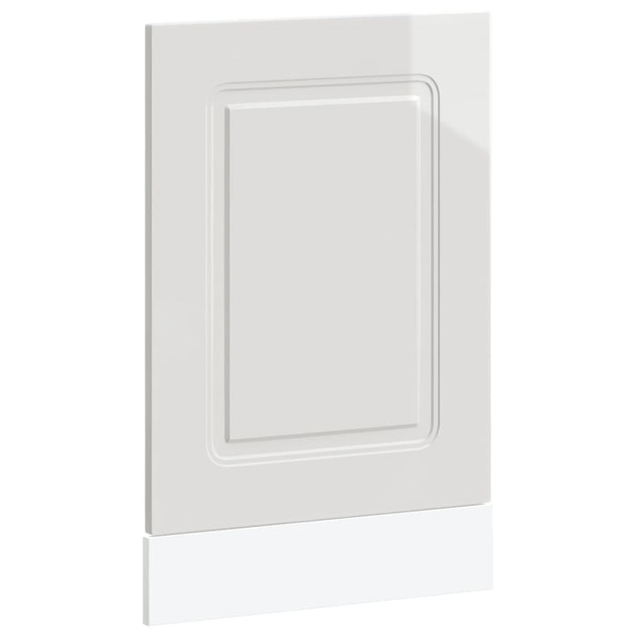 vidaXL Pannello Lavastoviglie Kalmar Bianco Lucido 45x1,5x67 cm