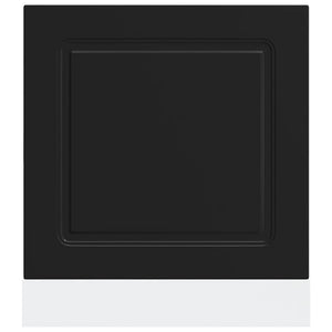 Pannello Lavastoviglie Kalmar Nero 60x1,5x67 cm in Truciolato