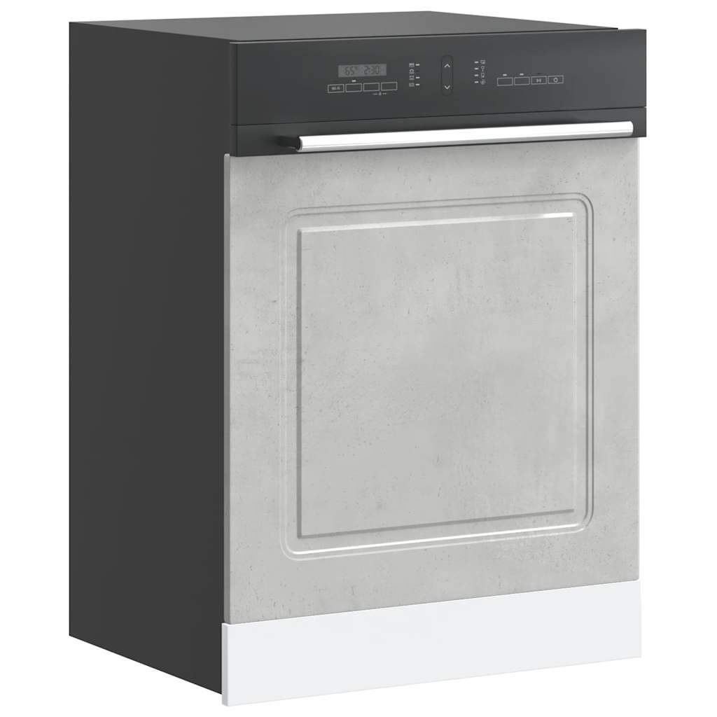 vidaXL Pannello Lavastoviglie Kalmar Grigio Cemento 60x1,5x67 cm