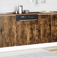 vidaXL Pannello Lavastoviglie Kalmar Rovere Fumo 60x1,5x67 cm