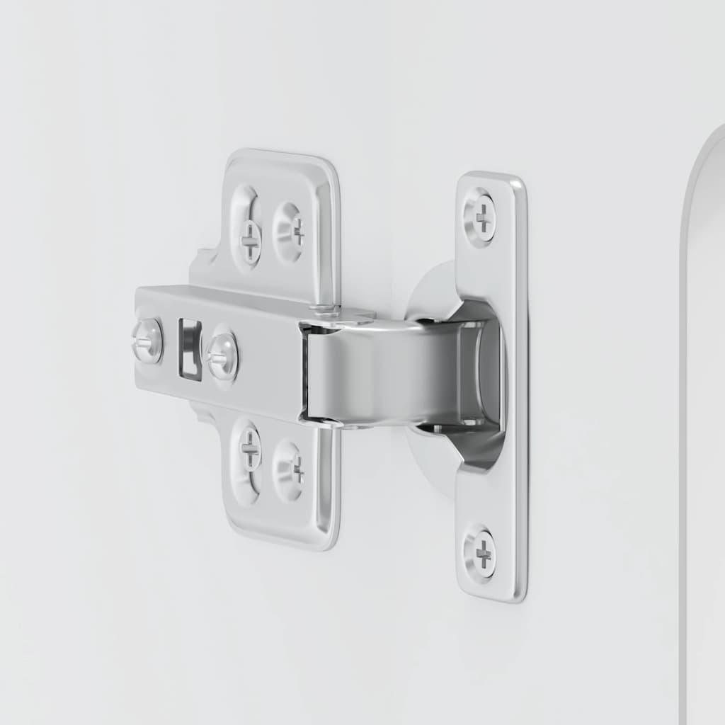 Pensile da Cucina con Porta in Vetro Kalmar Bianco Truciolato 853667