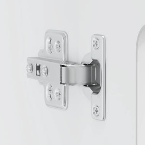 Pensile da Cucina con Porta in Vetro Kalmar Bianco Truciolato 853667