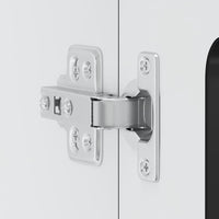 vidaXL Pensile da Cucina con Porta in Vetro Kalmar Nero Truciolato