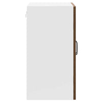 vidaXL Pensile da Cucina con Porta in Vetro Kalmar Rovere Marrone