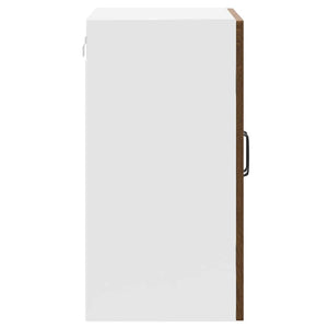 vidaXL Pensile da Cucina con Porta in Vetro Kalmar Rovere Marrone