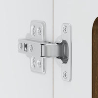 vidaXL Pensile da Cucina con Porta in Vetro Kalmar Rovere Marrone