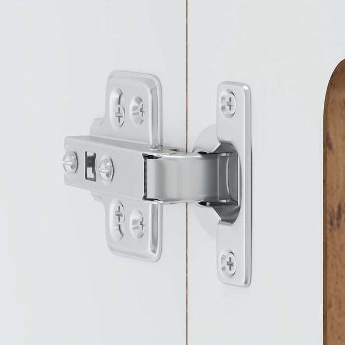 vidaXL Pensile da Cucina con Porta in Vetro Kalmar Legno Vecchio