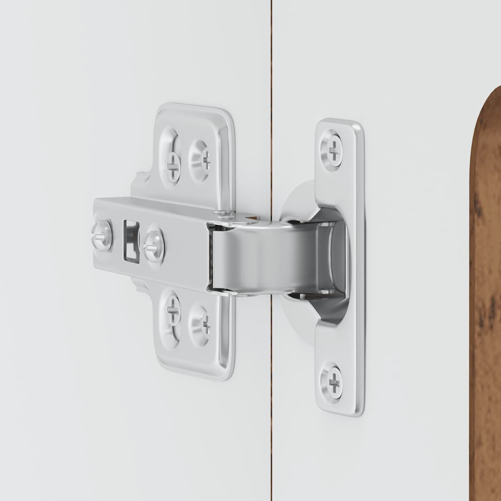 Pensile da Cucina con Porta in Vetro Kalmar Legno Vecchio 853675