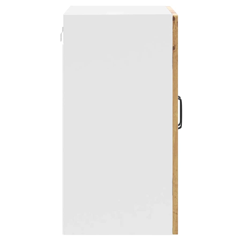 vidaXL Pensile da Cucina con Porta in Vetro Kalmar Rovere Artigianale