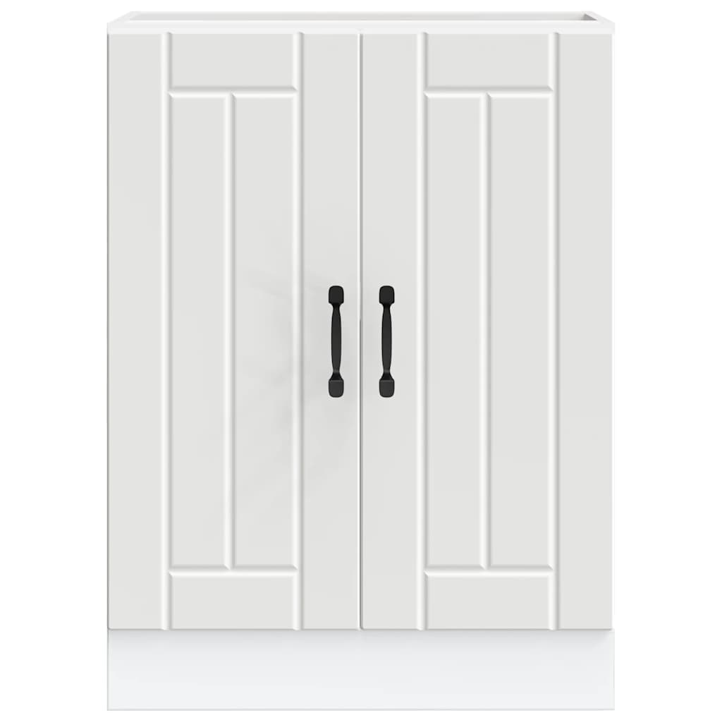 Mobile Base Lavello Lucca Bianco in Legno Multistrato 853677