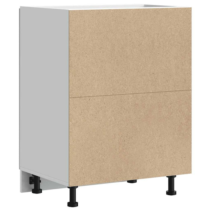 Mobile base lavello-Armadietto da bagno Lucca Bianco in Legno Multistrato 417166