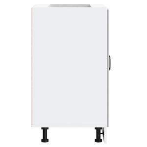 vidaXL Mobile Base Lavello Lucca Bianco in Legno Multistrato