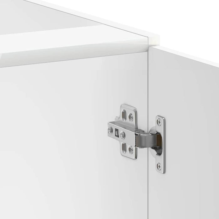 vidaXL Mobile Base Lavello Lucca Bianco in Legno Multistrato