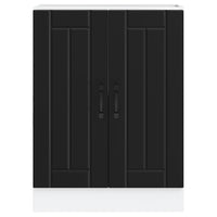 Mobile Base Lavello Lucca Nero in Legno Multistrato 853678