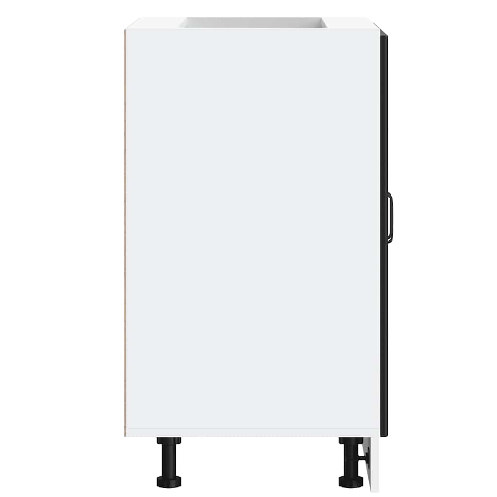 Mobile base lavello-Armadietto da bagno Lucca Nero in Legno Multistrato 968591