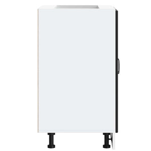 Mobile base lavello-Armadietto da bagno Lucca Nero in Legno Multistrato 968591