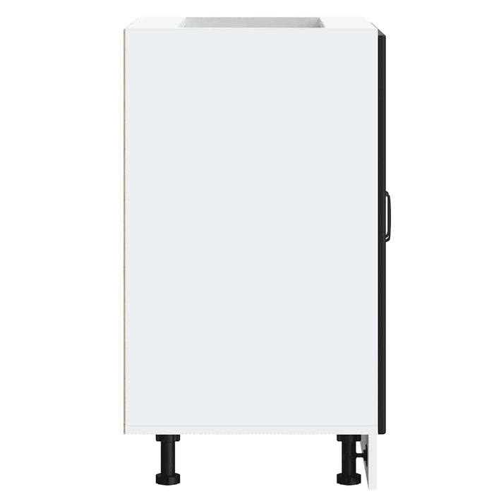 Mobile base lavello-Armadietto da bagno Lucca Nero in Legno Multistrato 968591