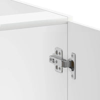 Mobile Base Lavello Lucca Bianco Lucido in Legno Multistrato