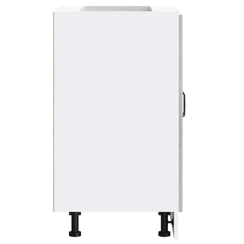 Mobile base lavello-Armadietto da bagno Lucca Grigio Cemento in Legno Multistrato 194884