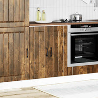 vidaXL Mobile Base Lavello Lucca Rovere Fumo in Legno Multistrato