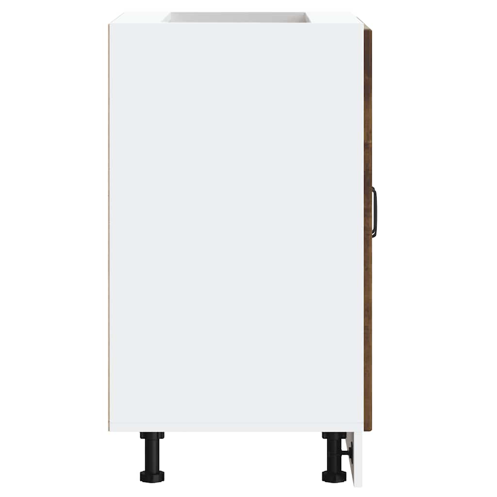 Mobile Base Lavello Lucca Rovere Fumo in Legno Multistrato 853682