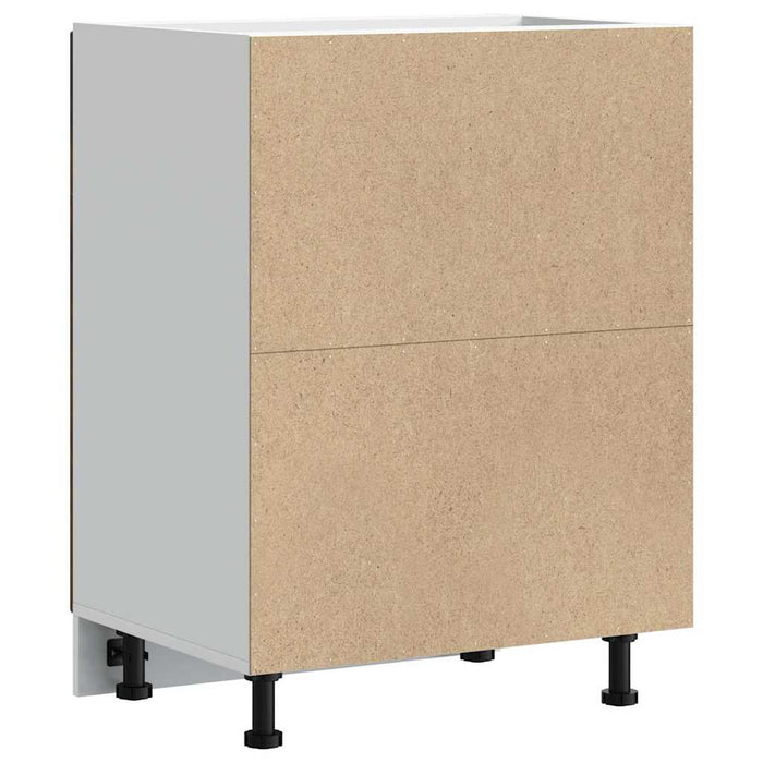 Mobile Base Lavello Lucca Rovere Fumo in Legno Multistrato 853682