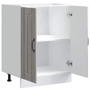 Mobile Base Lavello Lucca Grigio Sonoma in Legno Multistrato 853683