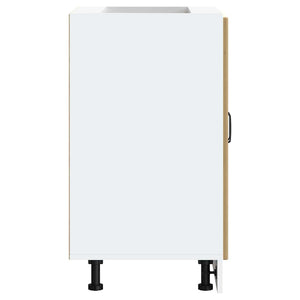 Mobile base lavello-Armadietto da bagno Lucca Rovere Artigianale Legno Multistrato 482697