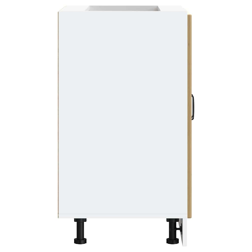 Mobile Base Lavello Lucca Rovere Artigianale Legno Multistrato 853686