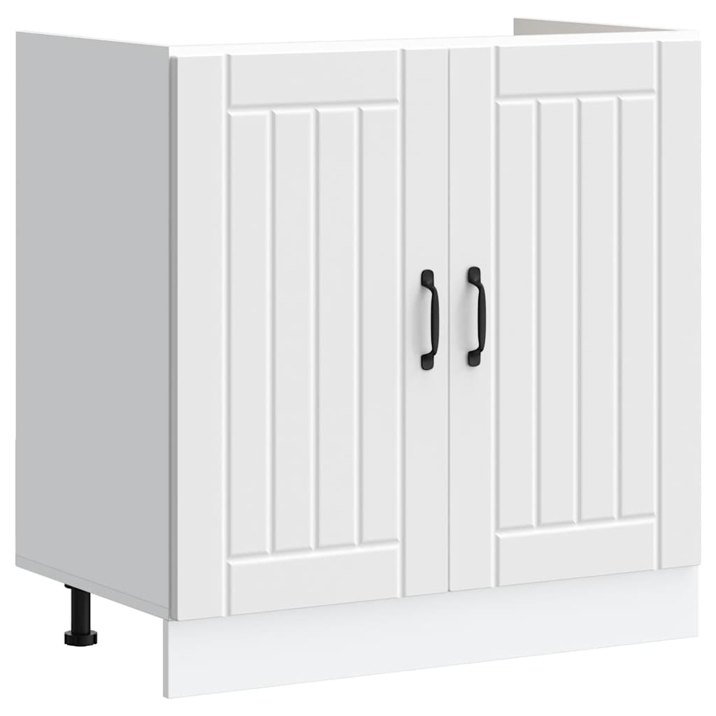 Mobile Base Lavello Lucca Bianco in Legno Multistrato