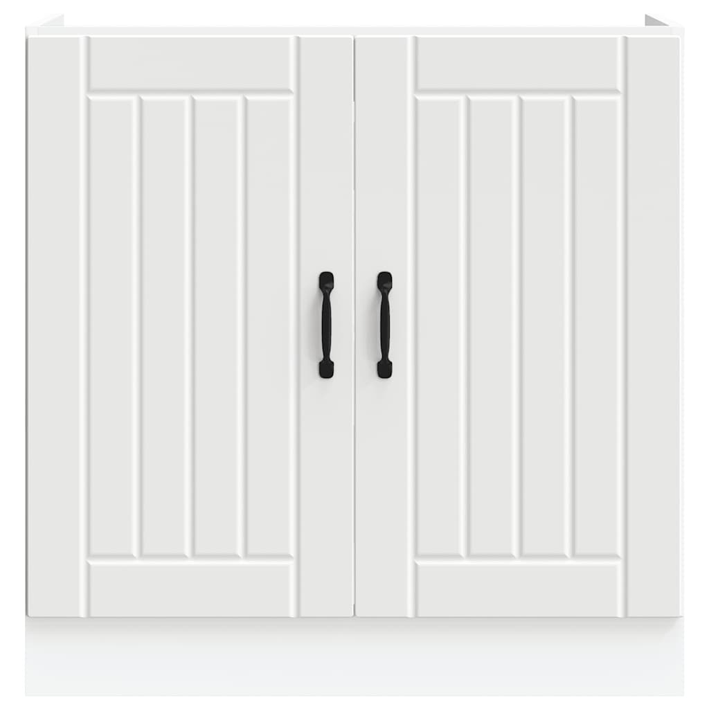 Mobile Base Lavello Lucca Bianco in Legno Multistrato