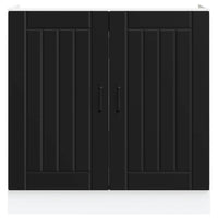 Mobile Base Lavello Lucca Nero in Legno Multistrato 853688