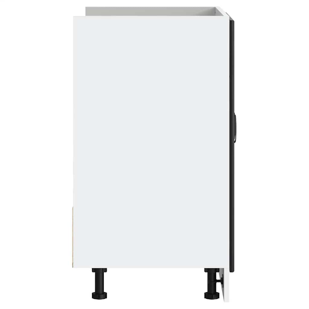 Mobile base lavello-Armadietto da bagno Lucca Nero in Legno Multistrato 406295