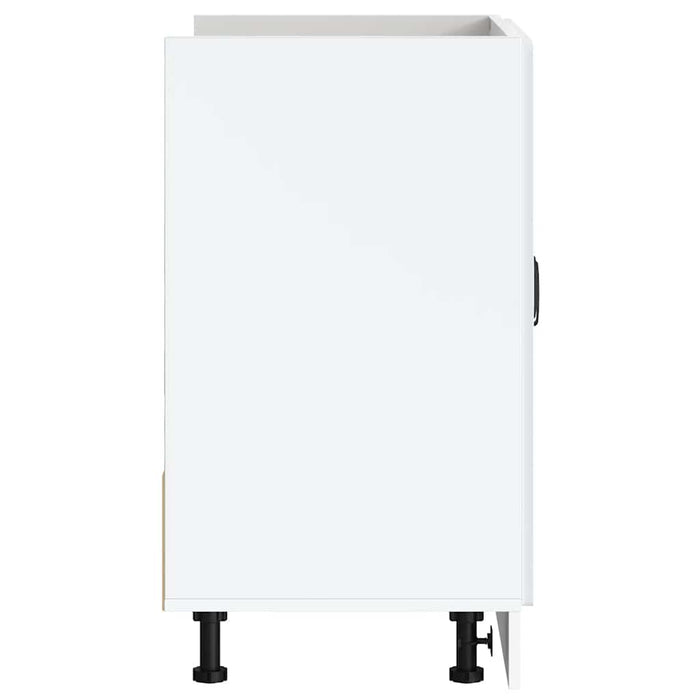 Mobile Base Lavello Lucca Bianco Lucido in Legno Multistrato 853689