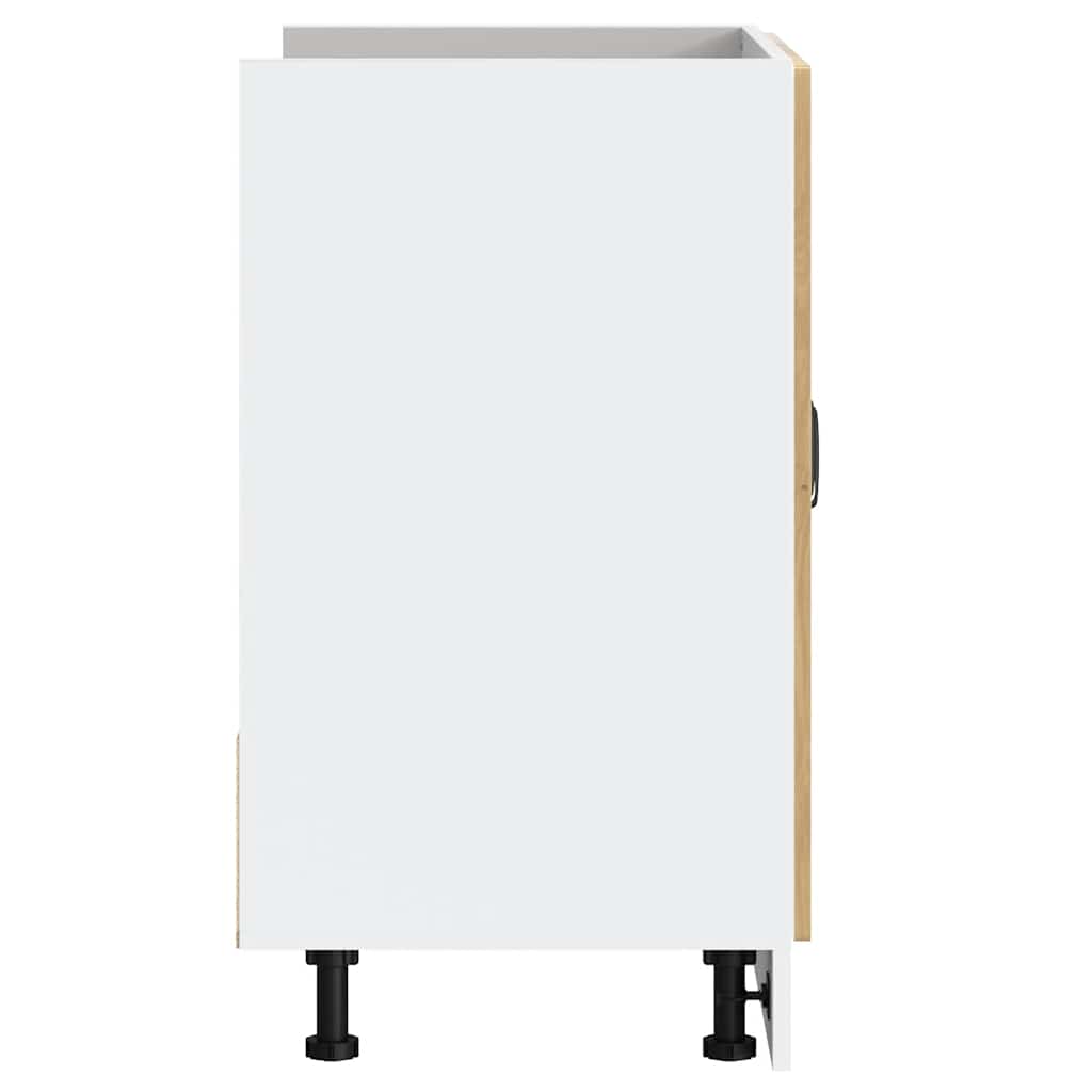 vidaXL Mobile Base Lavello Lucca Rovere Artigianale Legno Multistrato