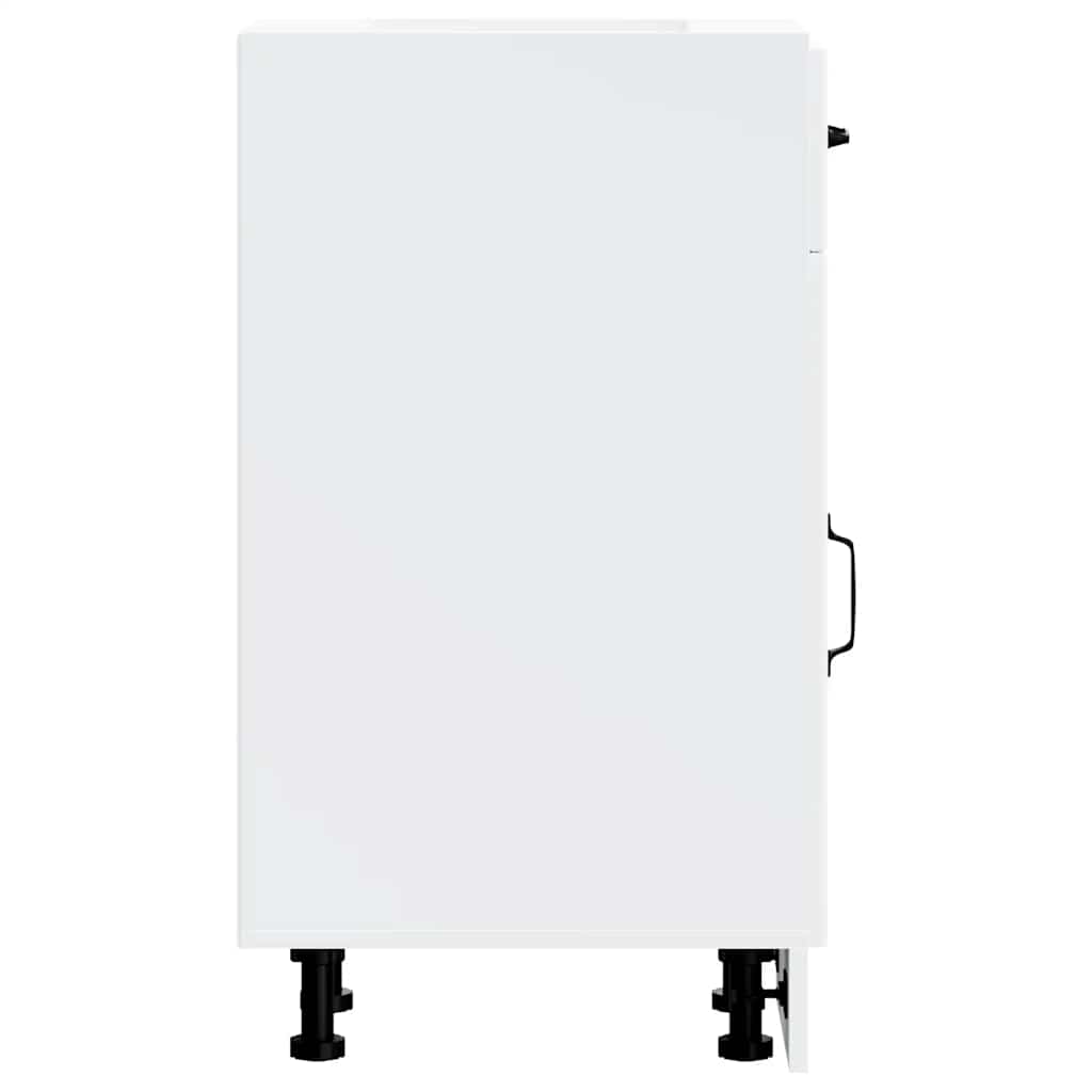 Base da Cucina-Mobile Base da Cucina Lucca Bianco in Legno Multistrato 432404