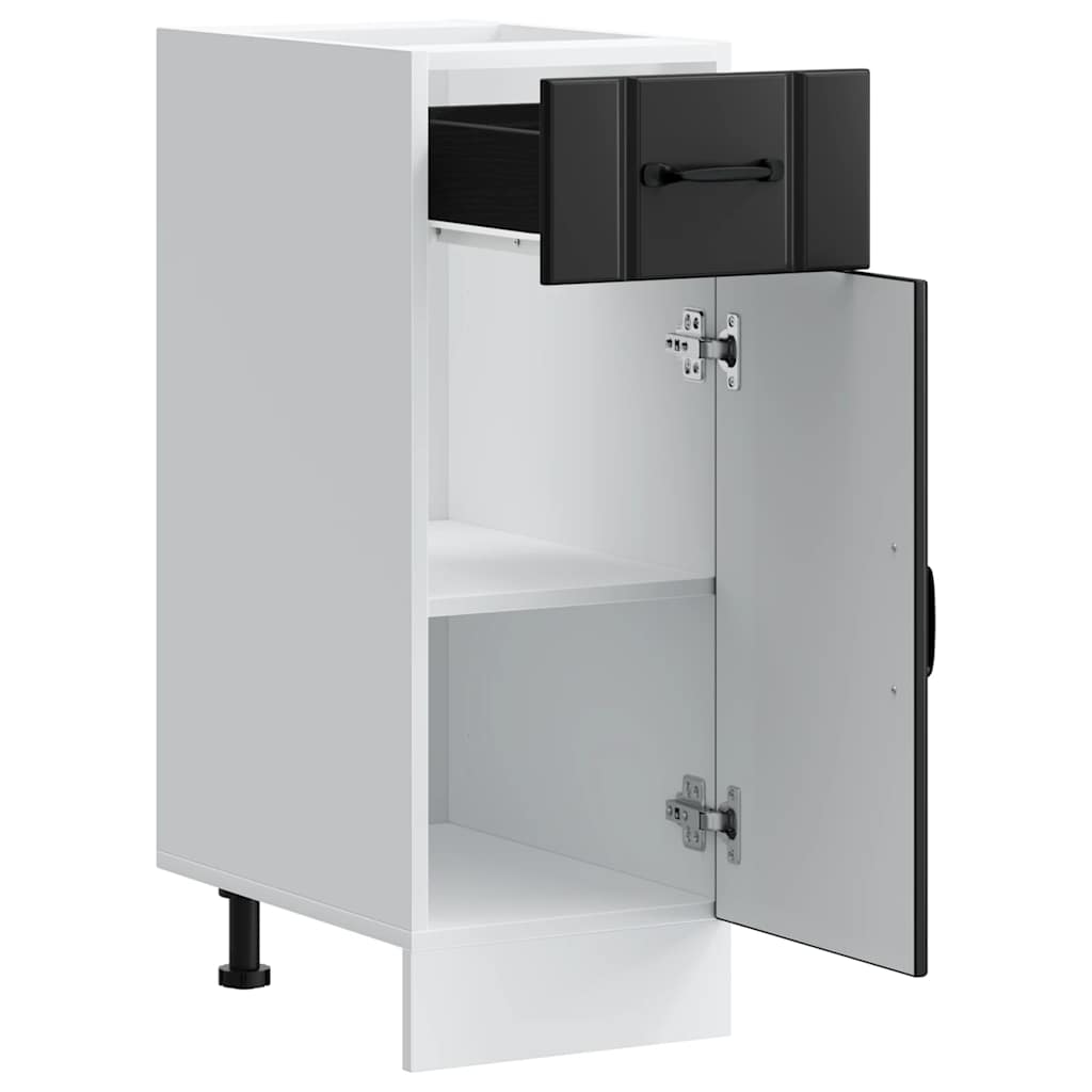 Base da Cucina-Mobile Base da Cucina Lucca Nero in Legno Multistrato 691968