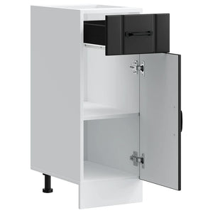 Base da Cucina-Mobile Base da Cucina Lucca Nero in Legno Multistrato 691968