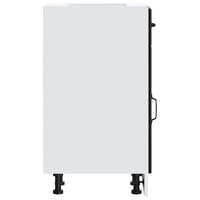 Base da Cucina Lucca Nero in Legno Multistrato 853698